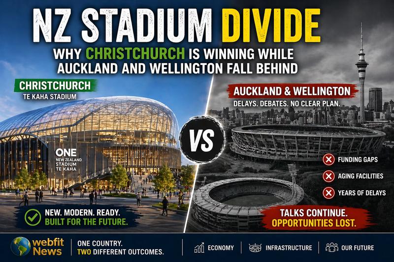 š³šæ New Zealandās Stadium Divide: Why Christchurch Is Winning While Auckland and Wellington Are Still Stuck