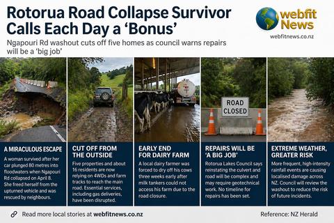 Rotorua Road Collapse Survivor Story Exposes Bigger NZ Infrastructure Risk