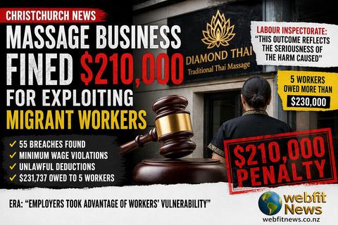 Christchurch Business Fined $210K for Migrant Worker Exploitation
