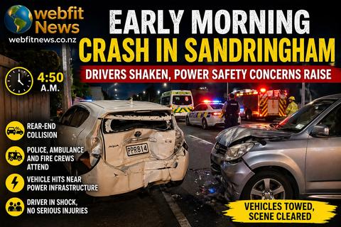 Early Morning Crash in Sandringham Leaves Drivers Shaken