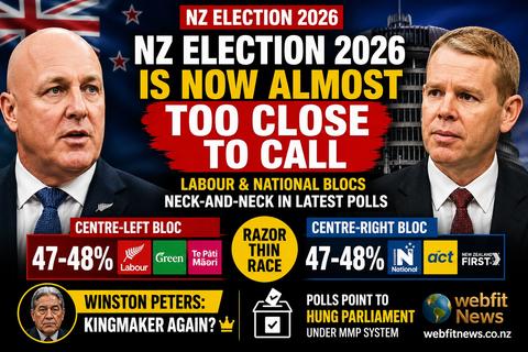 NZ Election 2026 Is Now Almost Too Close To Call