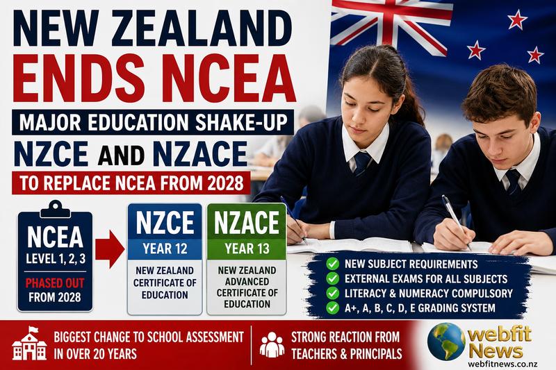 New Zealand To Replace NCEA With NZCE And NZACE