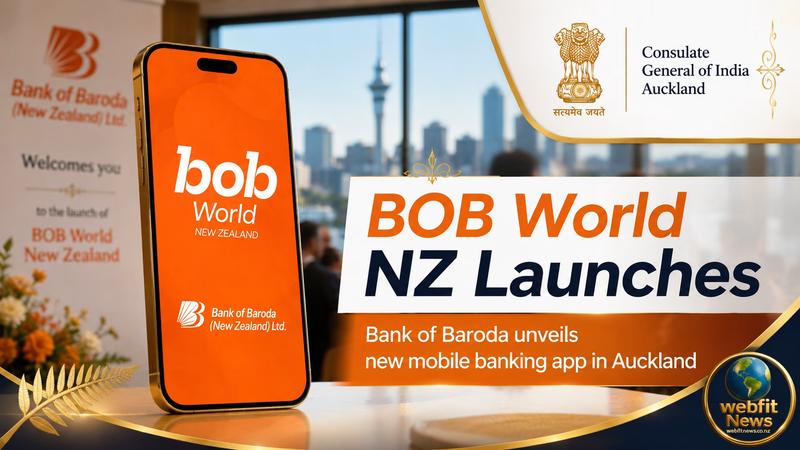 Bank of Baroda New Zealand Launches BOB World Mobile Banking App In Auckland