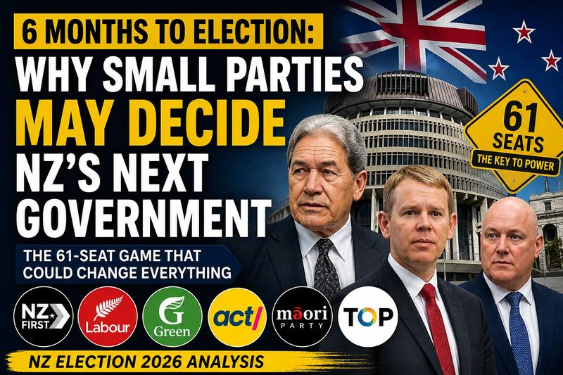 6 Months to NZ Election: Small Parties May Decide the Next Government