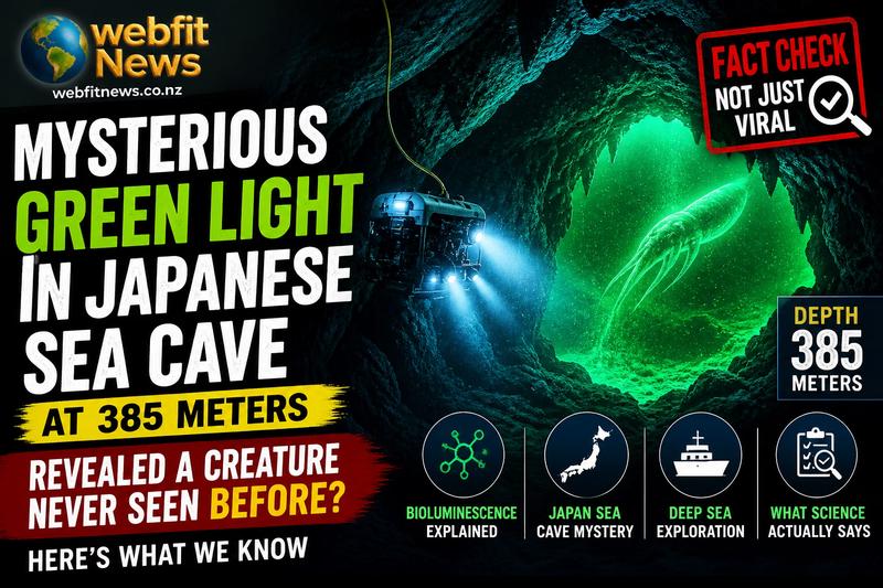 Did a “Mysterious Green Light” in a Japanese Sea Cave Reveal a New Creature? Here’s What We Actually Know