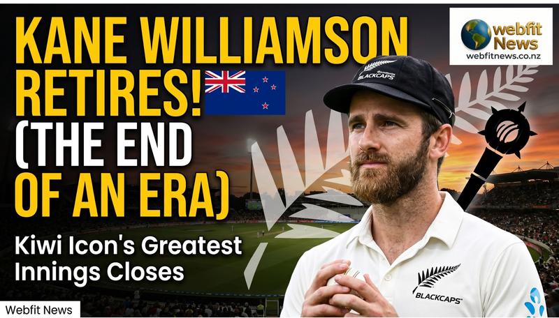 Kane Williamson Announces Retirement from International Cricket, Ending One of New Zealand’s Greatest Sporting Careers