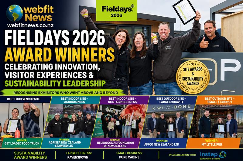 Fieldays 2026 Honours Innovation, Sustainability and Visitor Experience as Top Exhibitors Recognised
