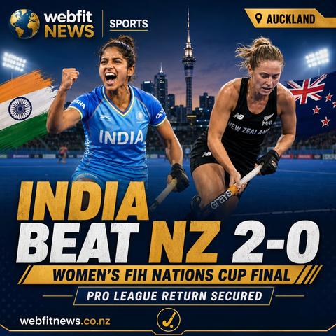 India Women Beat New Zealand 2-0 to Win FIH Nations Cup Final in Auckland
