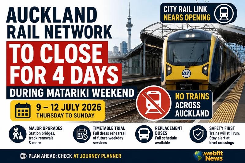 Auckland Trains to Stop for Four Days During Matariki Weekend. Here's Why