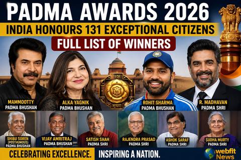 Padma Awards 2026: Mammootty, Rohit Sharma, R. Madhavan Among India's Top Honourees