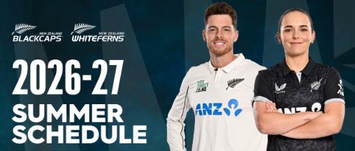 Historic India Mega-Tour to Open New Zealand’s 2026-27 International Cricket Summer