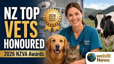 New Zealand’s Award-Winning Veterinary Professionals Recognised in 2026 NZVA Awards Meta Description:
