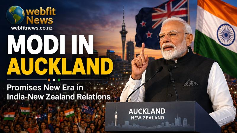 Modi Says India-New Zealand Waka Is Ready for a New Journey