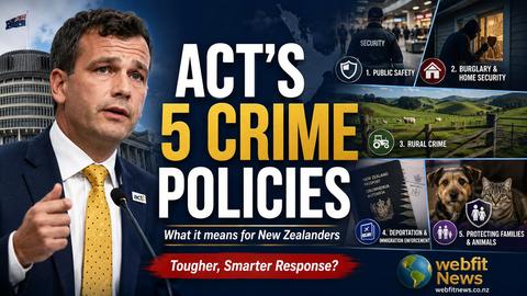 ACT's Five New Crime Policies Explained: What Could Change for Kiwis?