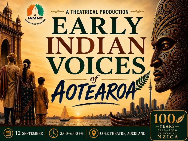 Early Indian Voices of Aotearoa to Bring a Century of Migration, Courage and Community to the Auckland Stage