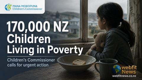 170,000 New Zealand Children Living in Poverty as Commissioner Calls for Urgent Political Action