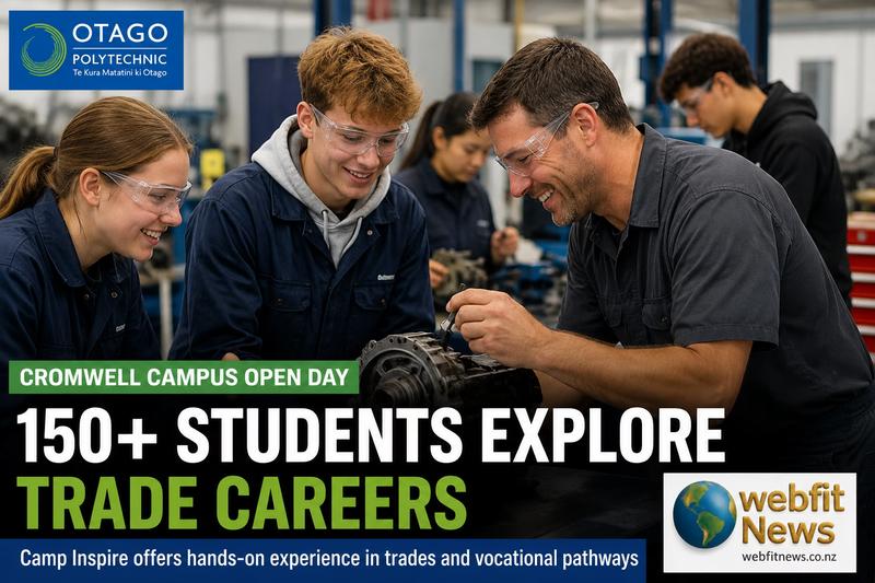 More Than 150 Central Lakes Students to Explore Trades at Otago Polytechnic’s Cromwell Campus