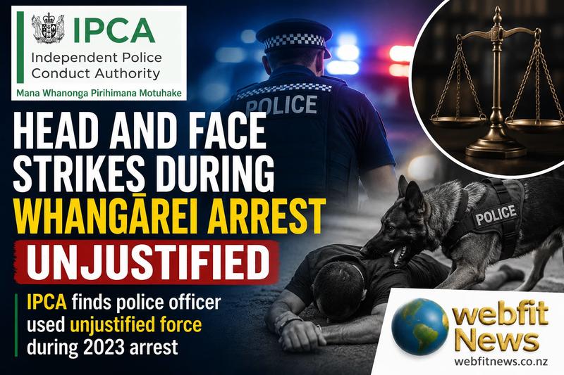 IPCA Finds Head and Face Strikes During Whangārei Arrest Were Unjustified