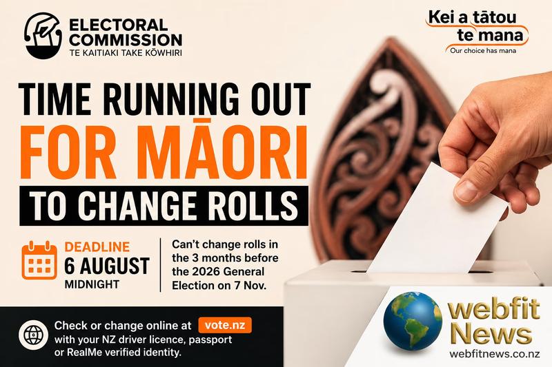 Māori Voters Have Until 6 August to Change Electoral Rolls