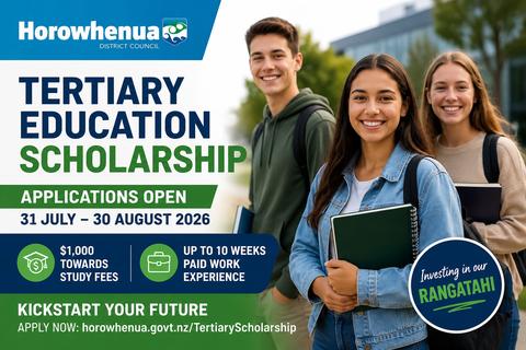 Horowhenua Tertiary Scholarship Offers $1,000 and Paid Work Experience