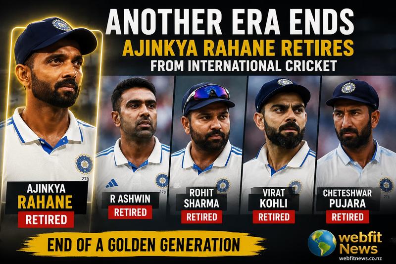 Ajinkya Rahane Bids Farewell to International Cricket: The Quiet Leader Who Gave India Some of Its Greatest Overseas Triumphs