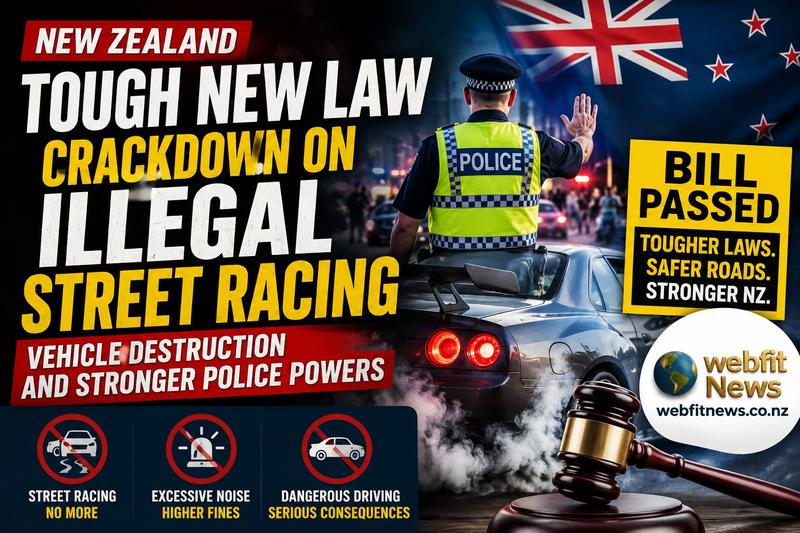 New Zealand Passes Tough New Law Targeting Illegal Street Racing and Dangerous Driving