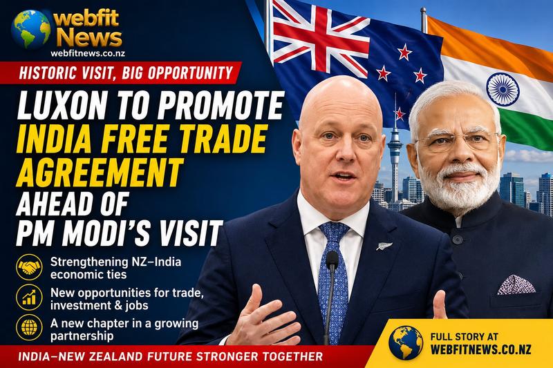 Christopher Luxon to Promote India Free Trade Agreement Ahead of PM Narendra Modi's Historic New Zealand Visit