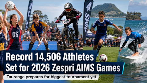 Record 14,506 Athletes Set for 2026 Zespri AIMS Games in Tauranga