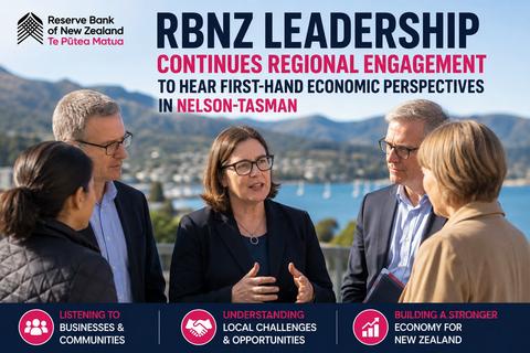 RBNZ Takes Economic Listening Tour to Nelson-Tasman as Regional Pressures Remain Uneven