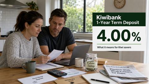Kiwibank Lifts 1-Year Term Deposit to 4%: What It Means for Kiwi Savers