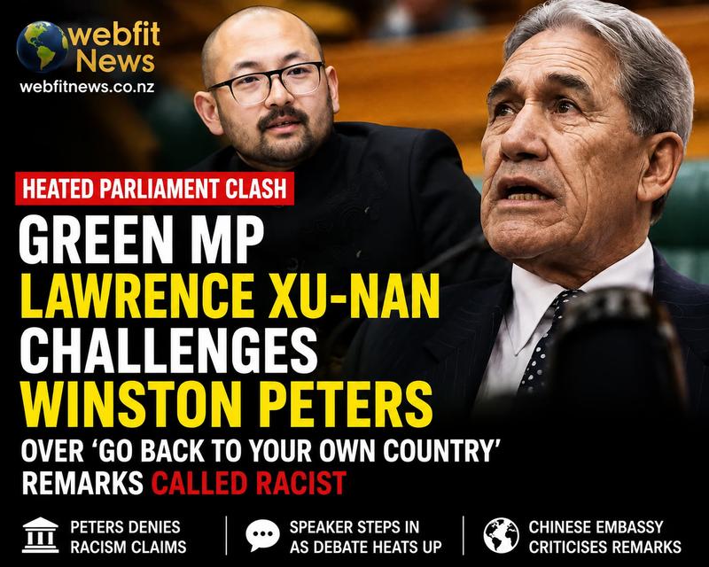 Lawrence Xu-Nan Challenges Winston Peters Over "Go Back to Your Own Country" Remarks