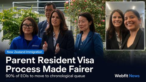 New Zealand Parent Resident Visa changes 2026