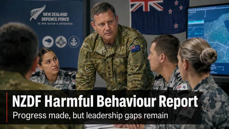NZDF Makes Progress on Harmful Behaviour, but Auditor-General Warns Leadership Gaps Remain