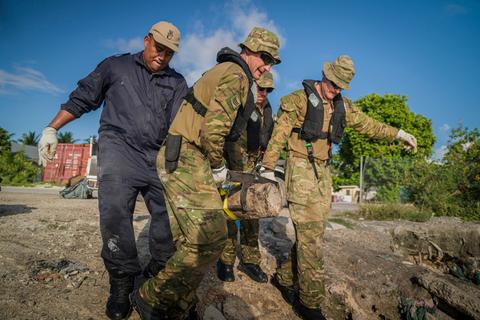 NZDF Helps Kiribati Safely Dispose of Nearly 300 Second World War Bombs