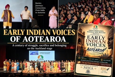 Early Indian Voices of Aotearoa brings a century of struggle, sacrifice and belonging to the Auckland stage