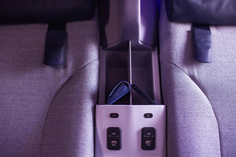Premium Economy enhanced stowage space for personal items