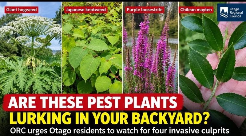 Four Invasive Plants Could Be Hiding in Otago Backyards — One Can Cause Severe Skin Burns