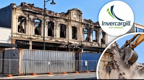 Demolition Approved for Historic Invercargill Briscoes Building Three Years After Fire