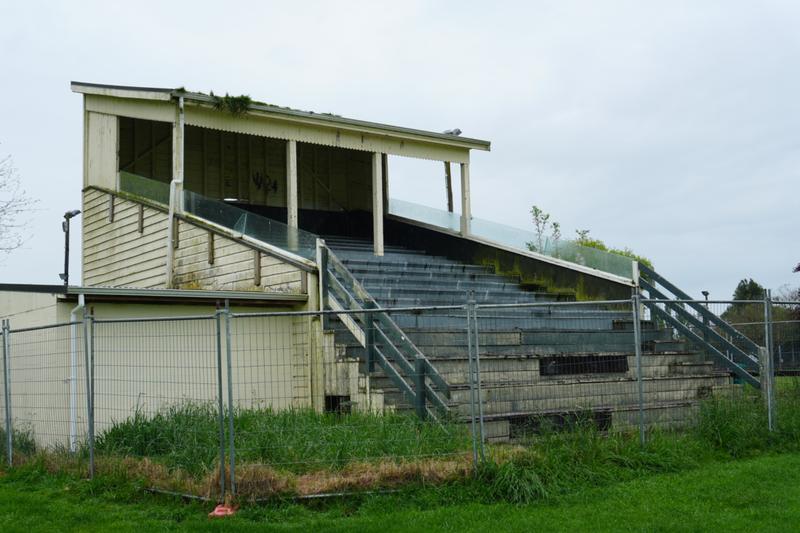 The grandstand at the Kihikihi Domain will be demolished at the end of the month.