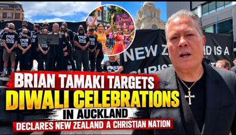 Brian Tamaki Targets Diwali Celebrations in Auckland, Declares New Zealand a Christian Nation