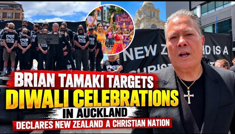 Brian Tamaki Targets Diwali Celebrations in Auckland, Declares New Zealand a Christian Nation