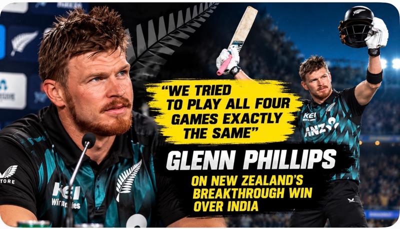 ‘We Tried to Play All Four Games Exactly the Same’: Glenn Phillips on New Zealand’s Breakthrough Win Over India