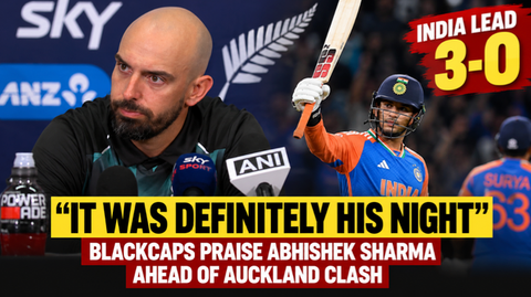 “It Was Definitely His Night”: BLACKCAPS Praise Abhishek Sharma as India Take 3-0 Lead Ahead of Auckland Clash