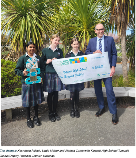 Karamū Students Turn Empty Bike Racks Into a $1,000 Climate Challenge Win