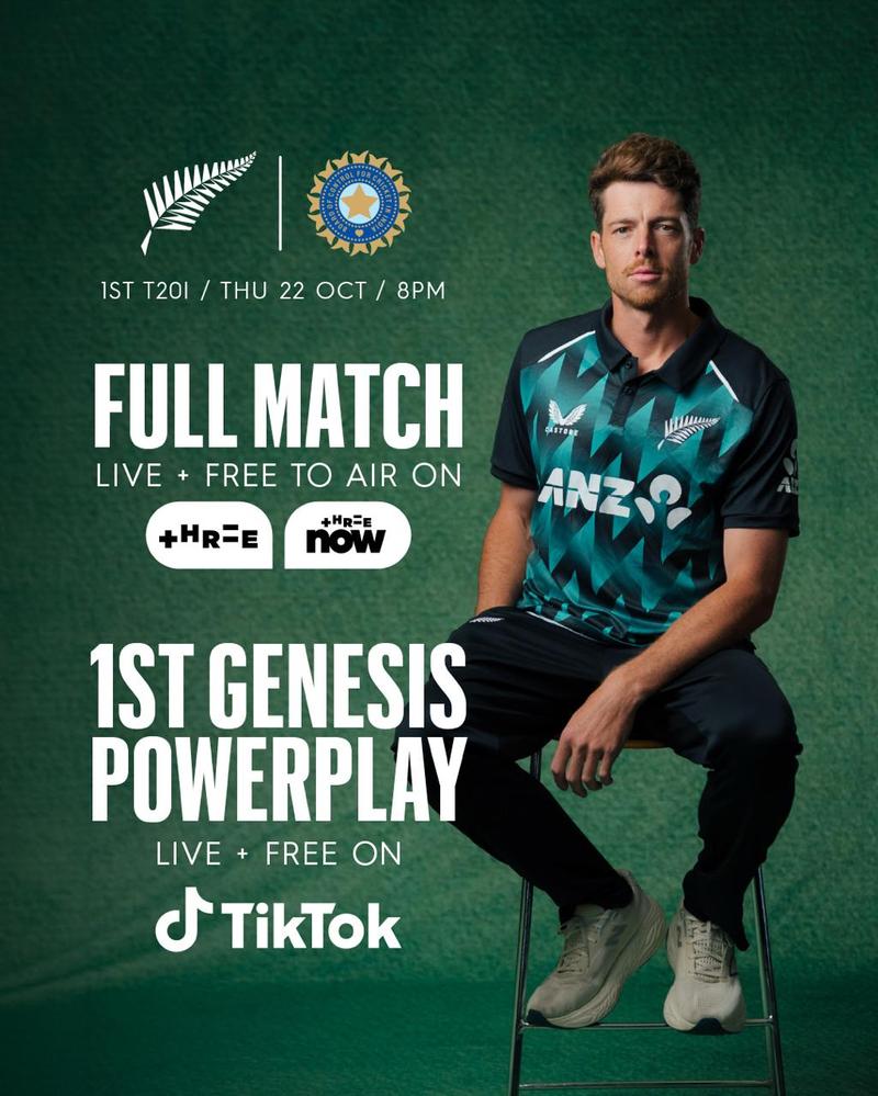 BLACKCAPS vs India Goes Free-to-Air as New Zealand Cricket Launches TikTok Live Streaming First
