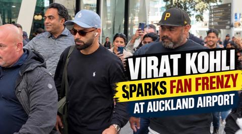 Virat Kohli Sparks Fan Frenzy at Auckland Airport, Hits Eden Park Nets as India Fever Grips the City